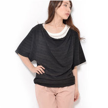 画像をギャラリービューアに読み込む, ラメゆるサマーニット / Black-女装服