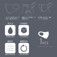 画像をギャラリービューアに読み込む, 洗える立体マスク/マーブル-女装マスク