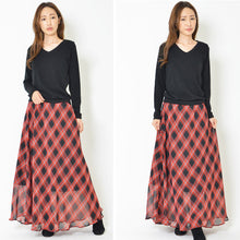 画像をギャラリービューアに読み込む, ドッキングワンピ/チェック-女装服