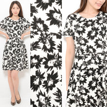 画像をギャラリービューアに読み込む, 【Ladies size】黒花ワンピース-女装服