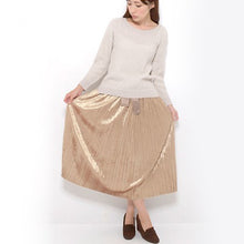 画像をギャラリービューアに読み込む, 光沢ベロアスカート-女装服