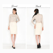 画像をギャラリービューアに読み込む, ホワイトエレガントスカート-女装服