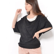 画像をギャラリービューアに読み込む, ラメゆるサマーニット / Black-女装服