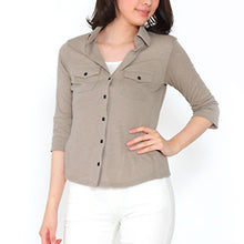 画像をギャラリービューアに読み込む, 七分袖シャツ-女装服