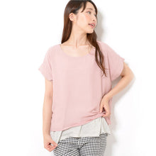 画像をギャラリービューアに読み込む, シフォン重ね着風トップス-女装服