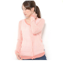 画像をギャラリービューアに読み込む, 透けボーダーカーディガン-女装服