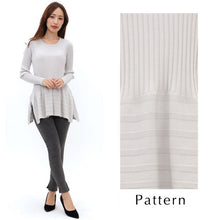 画像をギャラリービューアに読み込む, ヒップボリュームチェニック/グレー-女装服