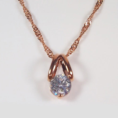 ・ピンクゴールドネックレス