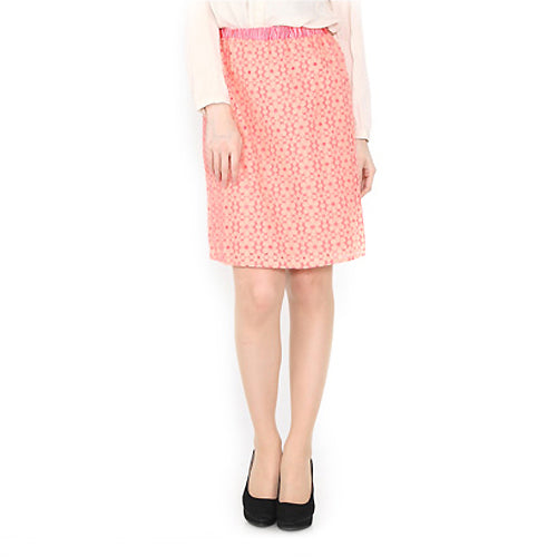 【Ladies size】花柄刺しゅうスカート-女装服